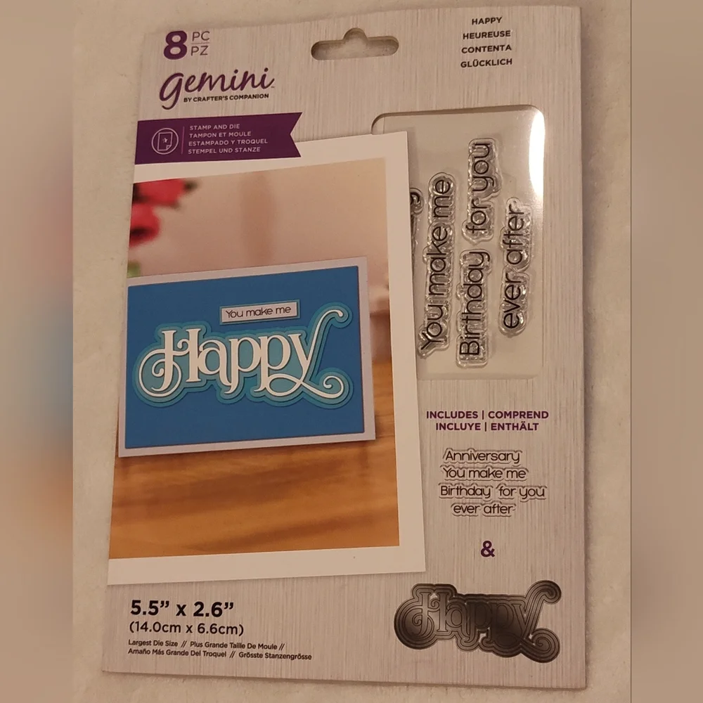 Home Party Supplies Die Set - Purple, Blue